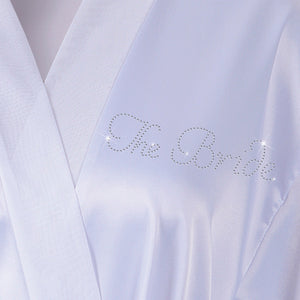 Personalised "The Bride" Wedding Bathrobe/Kimino - varsanystore