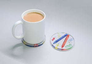 Teacher Coaster, Gift for Teachers from Students - Unique & Thoughtful Gift - Thank You Teacher Gifts - Round Coffee, Tea, Drink Coasters - Varsany
