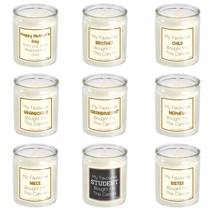 Luxury Hand Poured Vegan Candle, My Favourite Child Bought Me This, Candles Gift, Mothers Day, Novelty Present by Dhruv Creation - Varsany