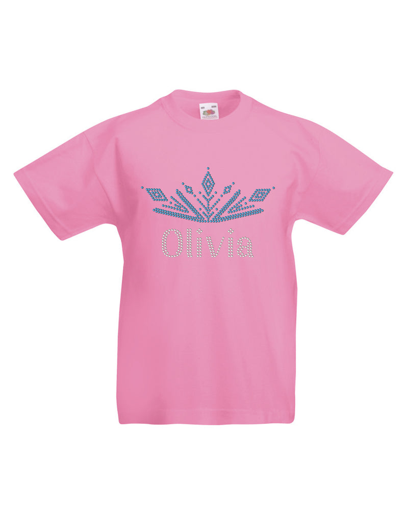 Personalised Girls Tiara T-Shirt - varsanystore