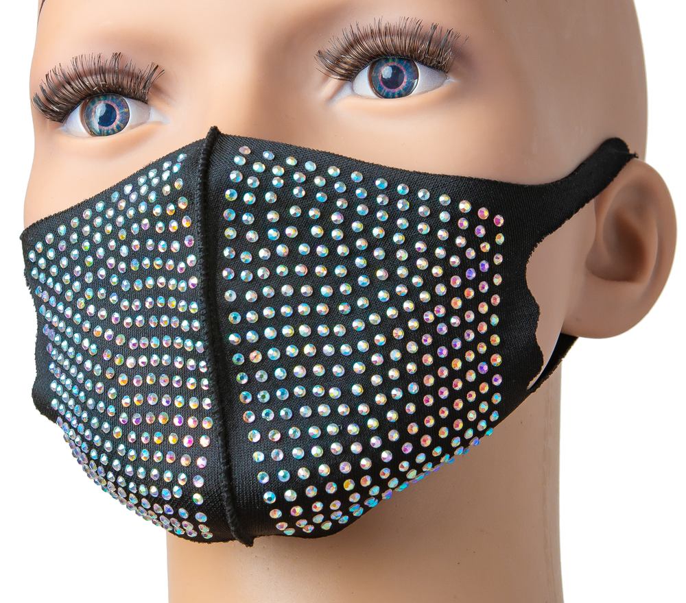 Kids & Adults Rhinestone Fashion Face Mask - varsanystore