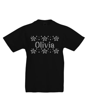 Personalised Girls Stars T-Shirt - varsanystore