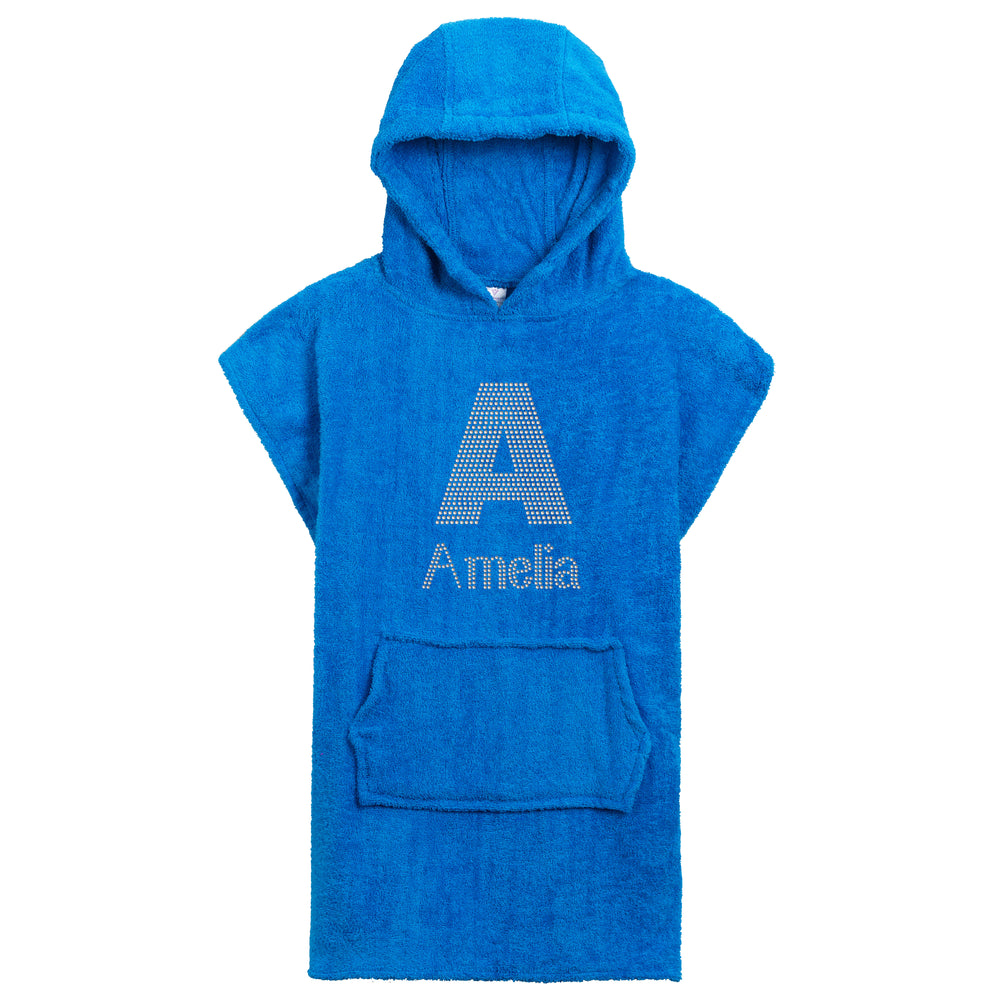 Personalised Girls Big Letter Hooded Towel - Varsany