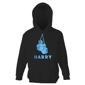 Personalised Boys Boxing Gloves Hoodie - varsanystore