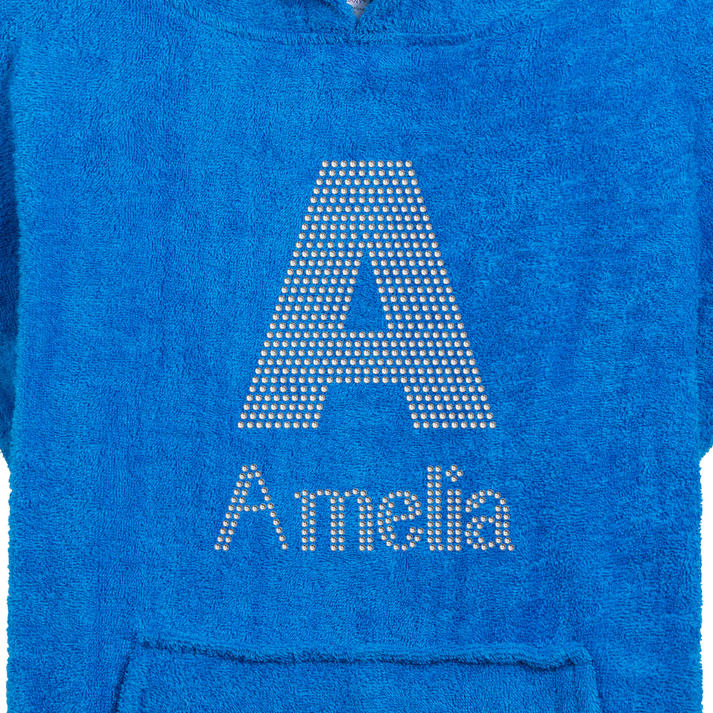 Personalised Girls Big Letter Hooded Towel - Varsany