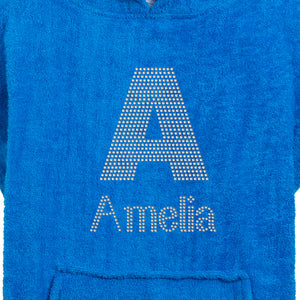 Personalised Girls Big Letter Hooded Towel - Varsany
