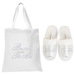 Bride To Be Tote Bag and OT Slippers Spa Set - varsanystore