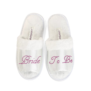 Bride To Be Party Spa Open Toe Slippers - varsanystore
