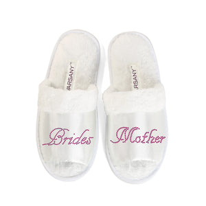 Brides Mother Party Spa Open Toe Slippers - varsanystore