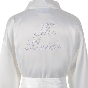 The Bride Satin Dressing Gown / Bathrobe - varsanystore