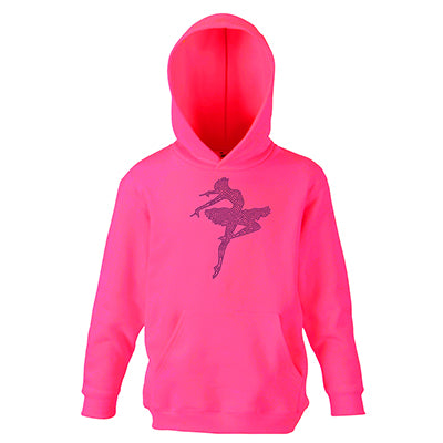 Personalised Ballet Girl Diamante Hoodie - varsanystore