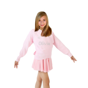 Personalised Girls Pink Cardigan Wrap Over - varsanystore