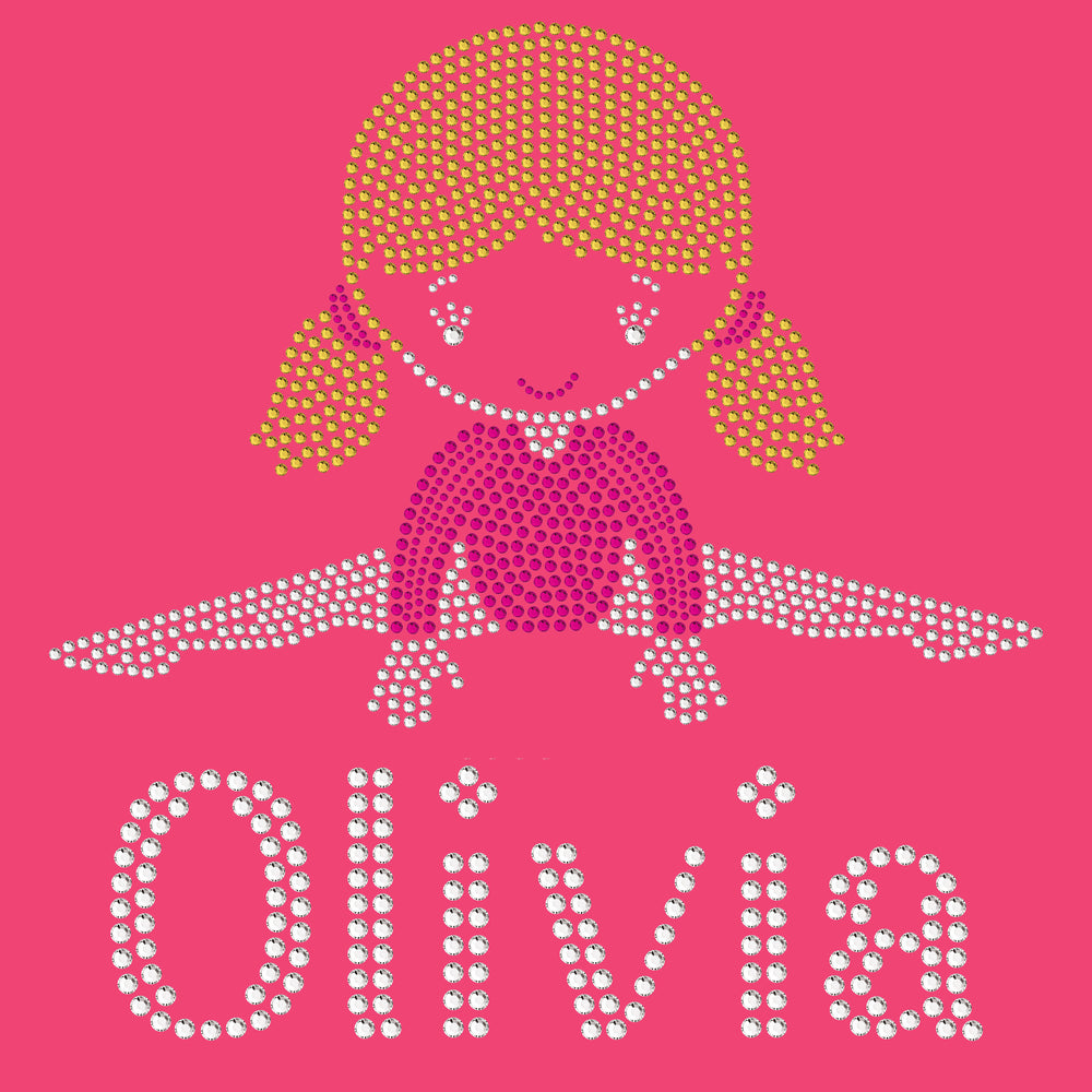 Personalised Girls Straddle Hoodie - varsanystore
