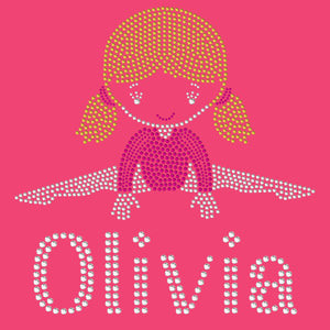 Personalised Girls Straddle Hoodie - varsanystore