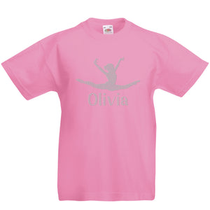 Personalised Gymnastic Inspired Jump Split T-Shirt - varsanystore