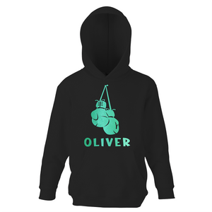 Personalised Boys Boxing Gloves Hoodie - varsanystore