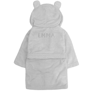 Personalised Baby Girls and Boys Hooded Bath Robe - Varsany