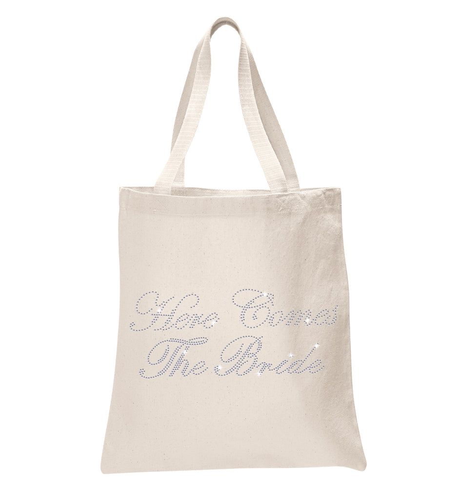 Here Comes The Bride Wedding Tote Bag - varsanystore