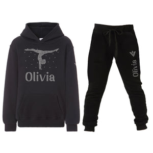 Personalised Girls Tracksuit Hoodie and Joggers Set - Varsany