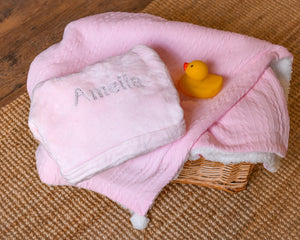 Personalised Baby Girls and Boys Hooded Bath Robe - Varsany