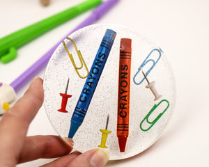 Teacher Coaster, Gift for Teachers from Students - Unique & Thoughtful Gift - Thank You Teacher Gifts - Round Coffee, Tea, Drink Coasters - Varsany
