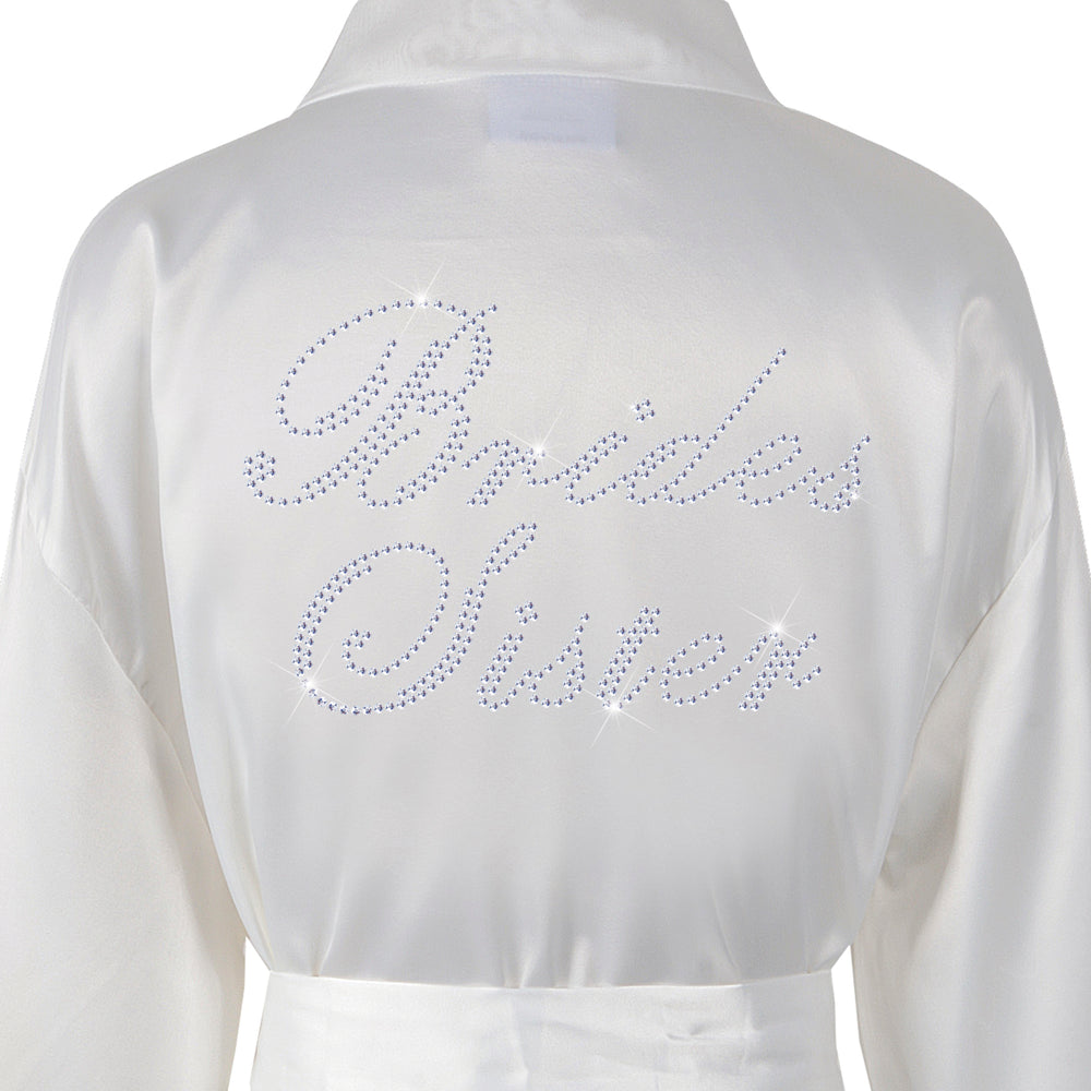 Brides Sister Satin Dressing Gown / Bathrobe - varsanystore