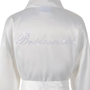 Bridesmaid Satin Dressing Gown / Bathrobe - varsanystore
