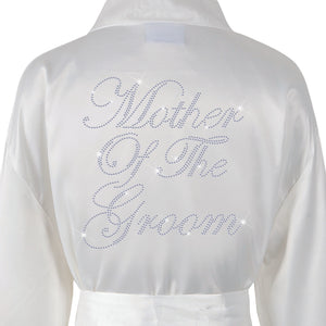 Mother Of The Groom Satin Dressing Gown / Bathrobe - varsanystore