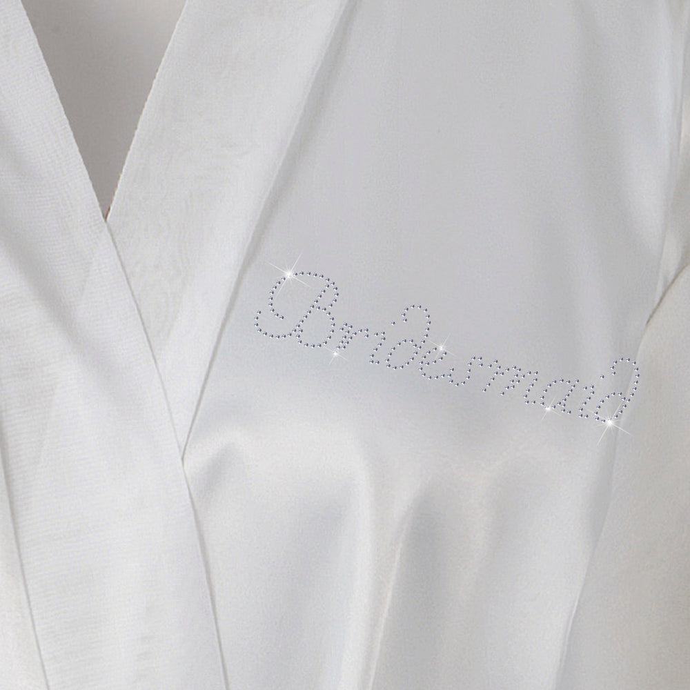 Bridesmaid Satin Dressing Gown / Bathrobe - varsanystore