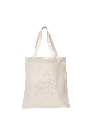 Merry Christmas Tree Tote Bag - varsanystore