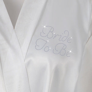 Bride To Be Satin Dressing Gown / Bathrobe - varsanystore