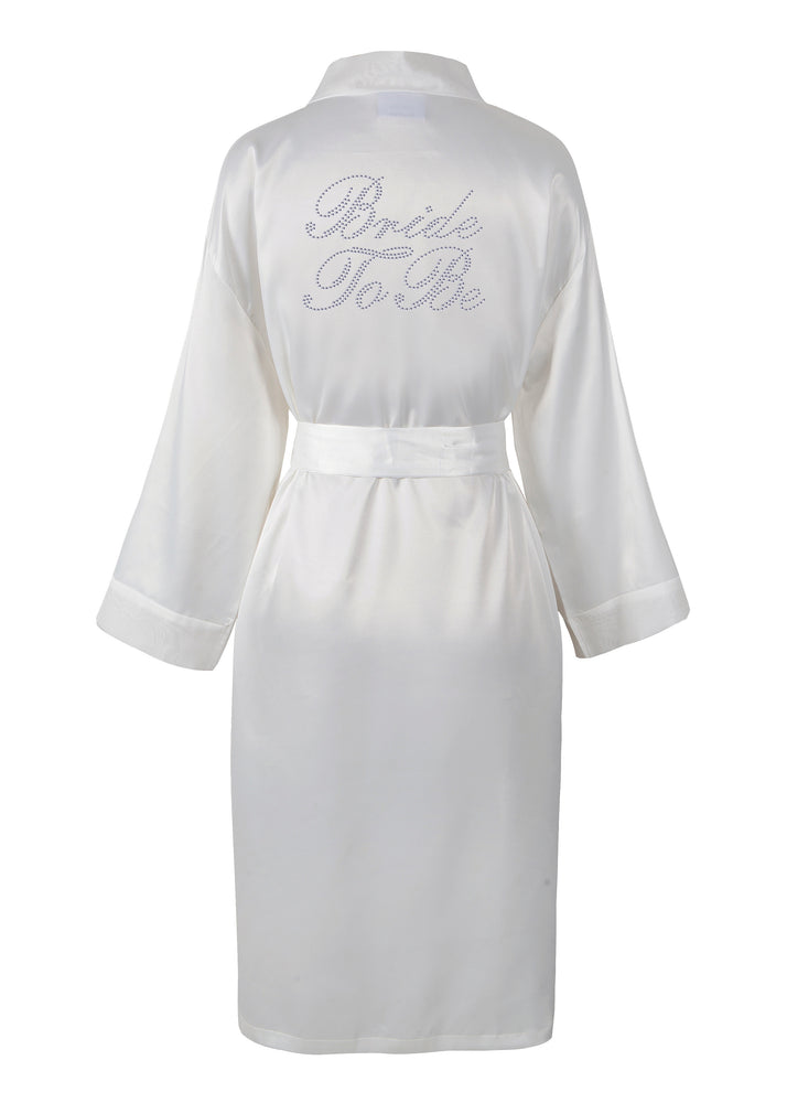 Bride To Be Satin Dressing Gown / Bathrobe - varsanystore