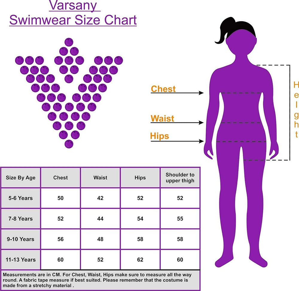 Personalised Girls Swimming Legsuit - Varsany