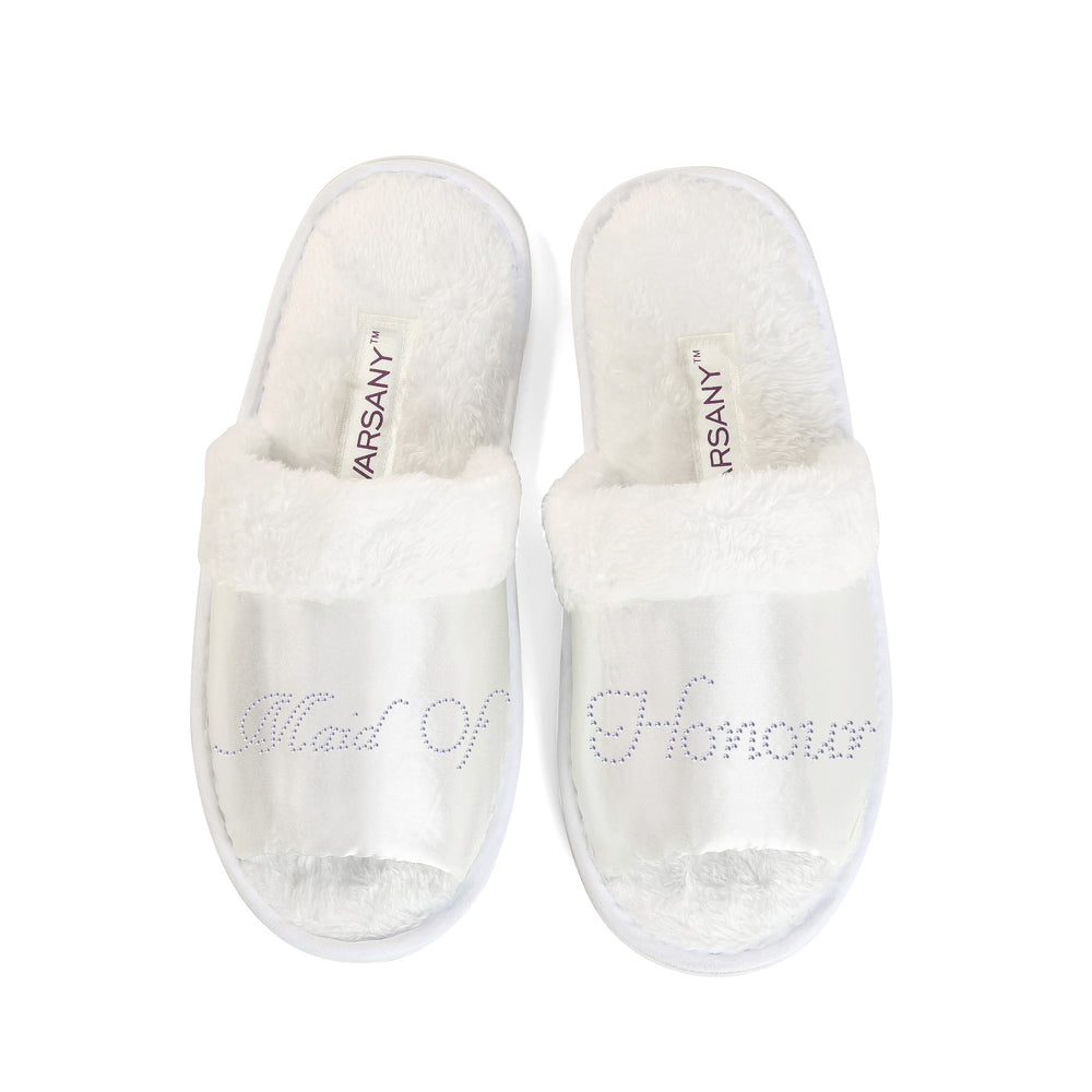 Maid of Honour Party Spa Open Toe Slippers - varsanystore
