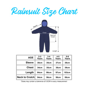 Personalised Girls Waterproof Rain Suit/Coat - Varsany