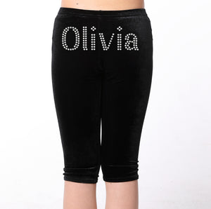 Personalised Girls Black Leggings - varsanystore
