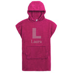 Personalised Girls Big Letter Hooded Towel - Varsany