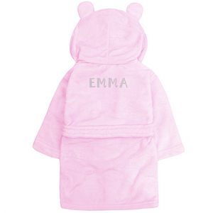 Personalised Baby Girls and Boys Hooded Bath Robe - varsanystore