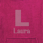 Personalised Girls Big Letter Hooded Towel - Varsany
