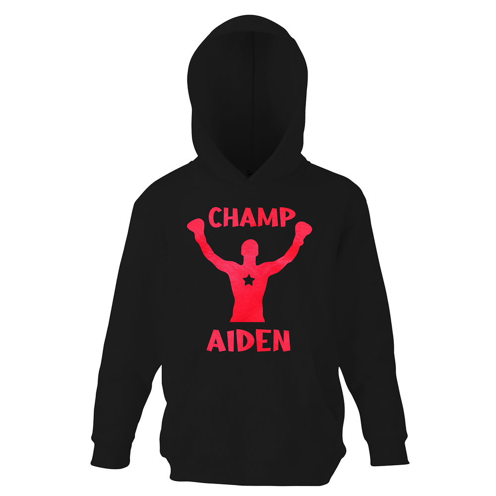 Personalised Boys Boxing Champ Hoodie - varsanystore