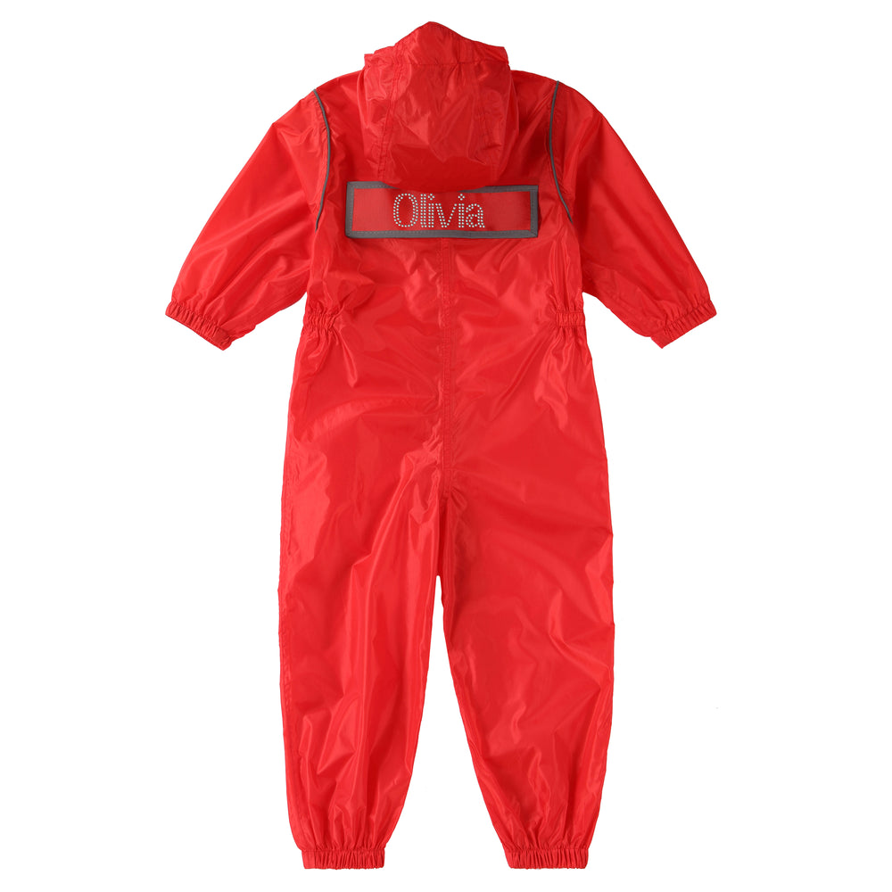 Personalised Girls Waterproof Rain Suit/Coat - Varsany