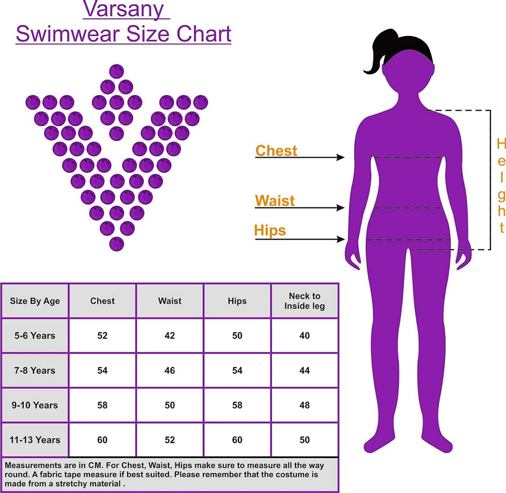 Personalised Girls Swimming Swimsuit - Varsany