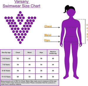 Personalised Girls Swimming Swimsuit - Varsany