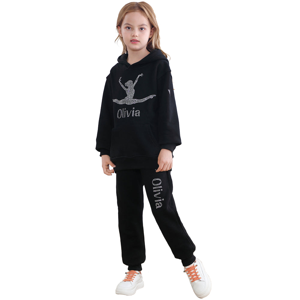 Personalised Girls Tracksuit Hoodie and Joggers Set - Varsany