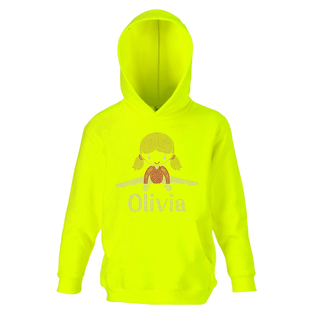 Personalised Girls Straddle Hoodie - varsanystore