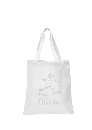 Personalised Girls Football Tote Bag - varsanystore