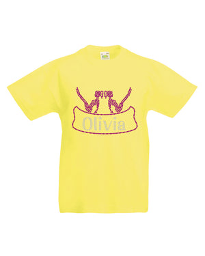 Personalised Girls Scroll T-Shirt - varsanystore