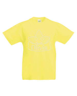 Personalised Girls Smiley Star T-Shirt - varsanystore