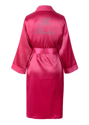 The Bride Satin Dressing Gown / Bathrobe - Varsany