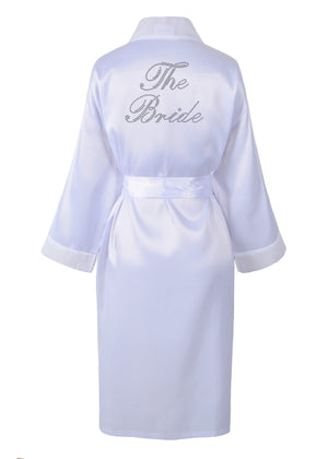 The Bride Satin Dressing Gown / Bathrobe - Varsany